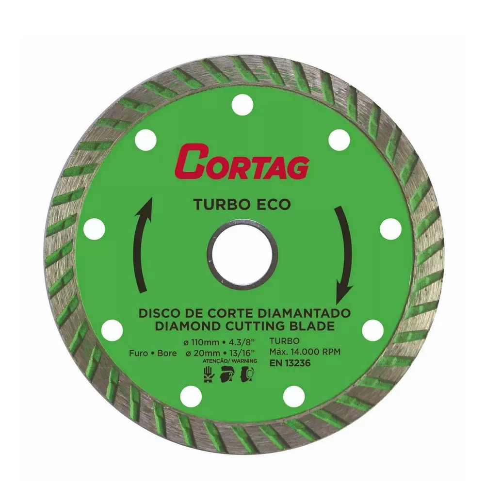DISCO DIAMANTADO TURBO ECO 4.3/8"-110MM