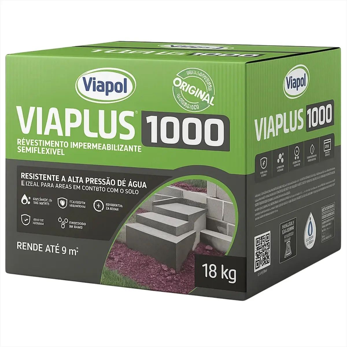 IMPERMEABILIZANTE VIAPLUS 1000 18KG VIAPOL