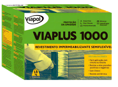 IMPERMEABILIZANTE VIAPLUS 1000 18KG VIAPOL foto 2