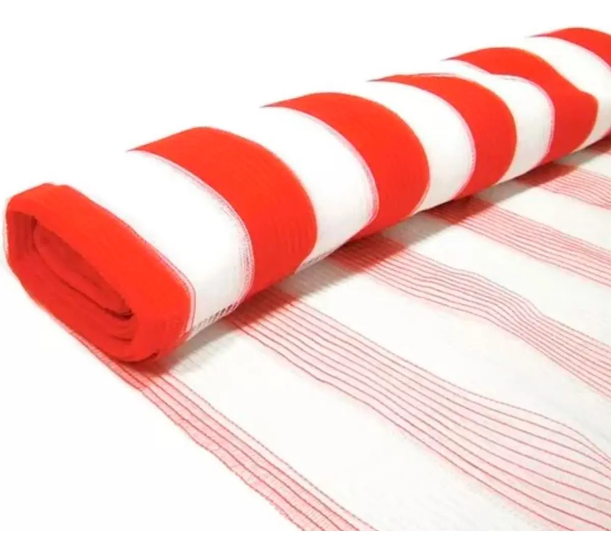 TELA CERQUITE 1,20X50 - LARANJA E BRANCA