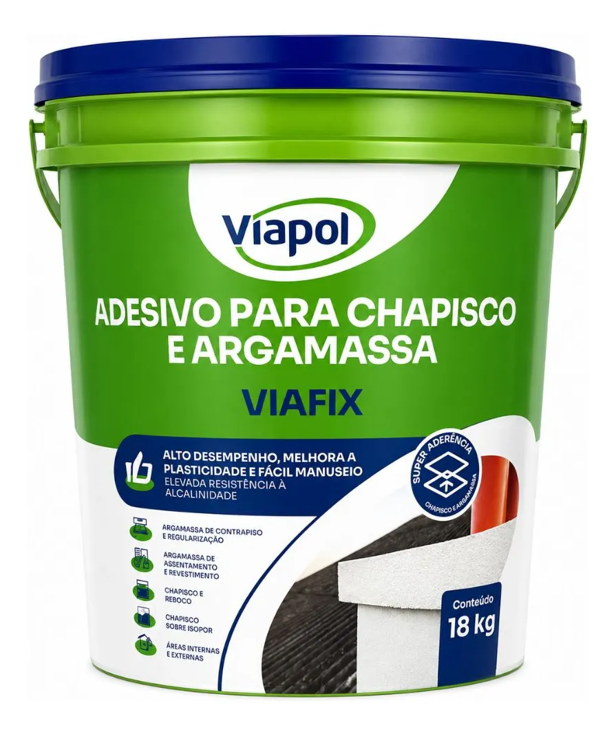 VIAFIX ADESIVO PARA ARGAMASSA E CHAPISCO 18L VIAPOL